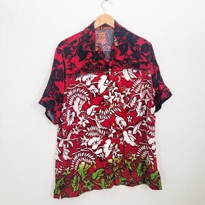 Vintage Jean Paul Gaultier Jeans Hawaiian Tropical Button Up Shirt Large